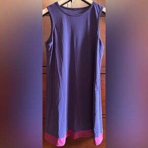 LADIES KARLA COLLETTO VINTAGE PURPLE PINK SLEEVELESS SWIM TENNIS DRESS - S